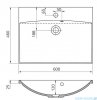 Oristo Skagen szafka z umywalką wisząca 59x50x45 biały mat OR49-SD1S-60-2/UME-AM-60-92